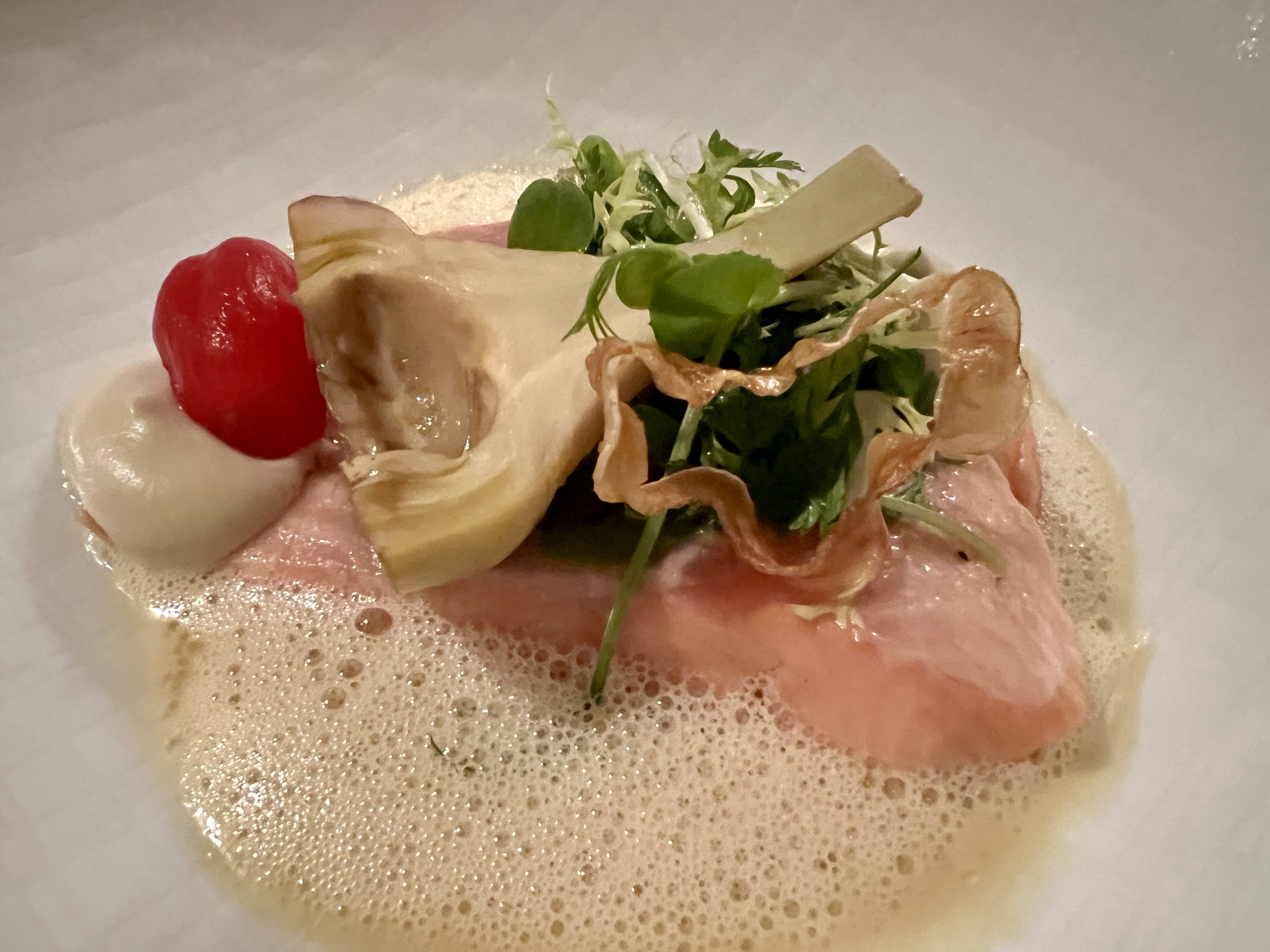 fresh fish with artichoke 