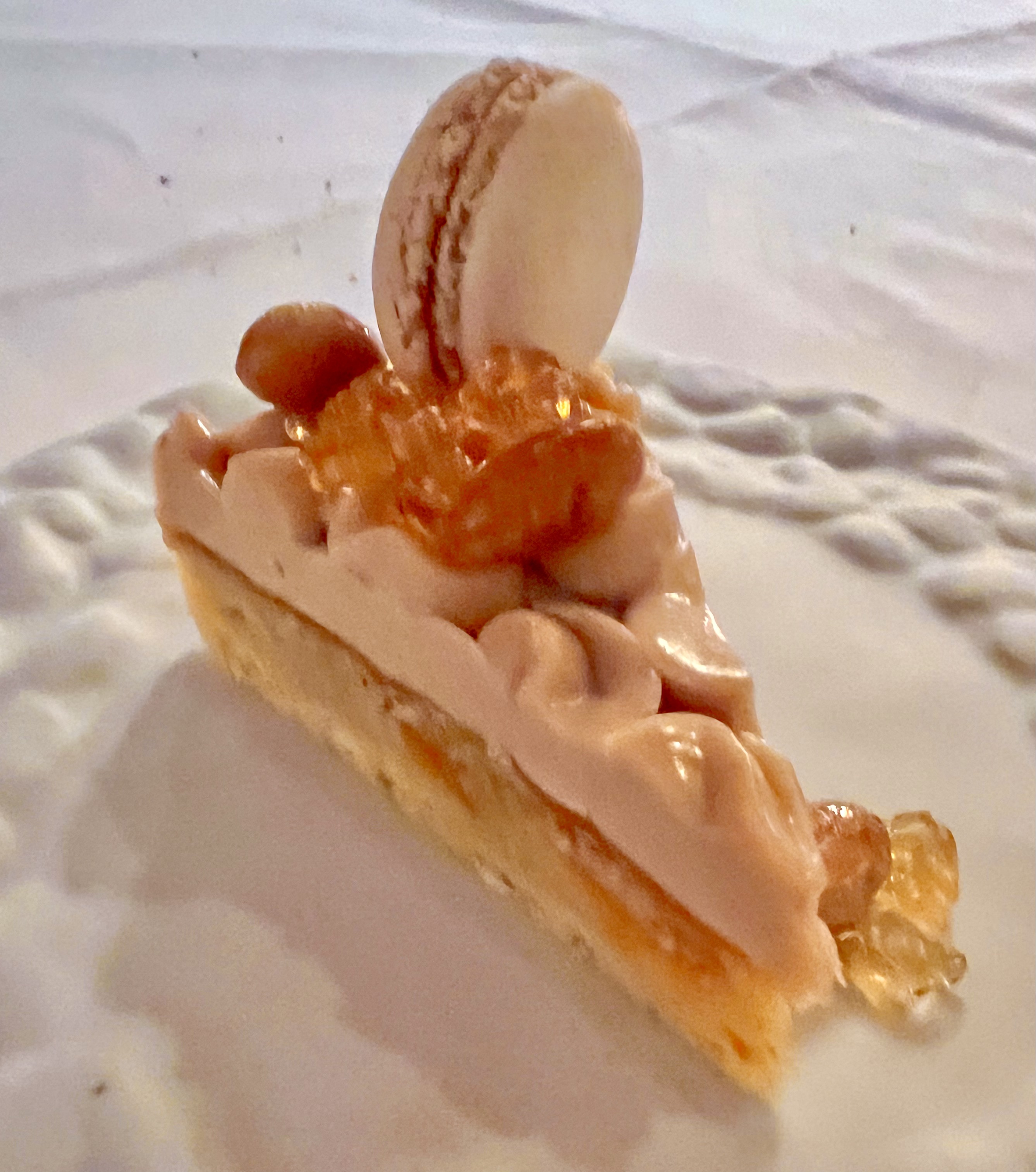 apricot tart with almond cream and amaretto