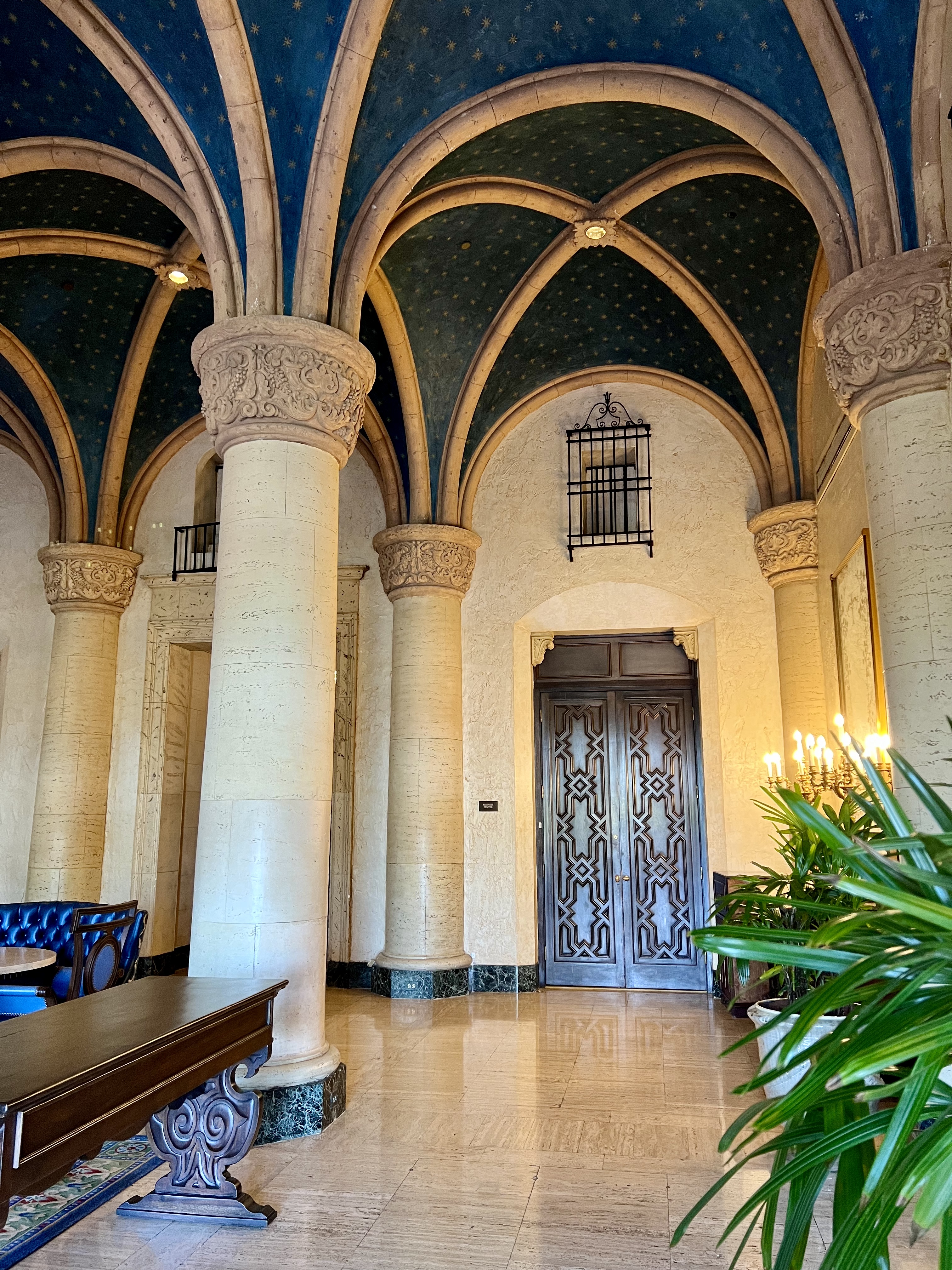 Soaring marble columns and archways
