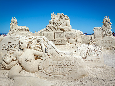 Hampton Beach sand sculpture