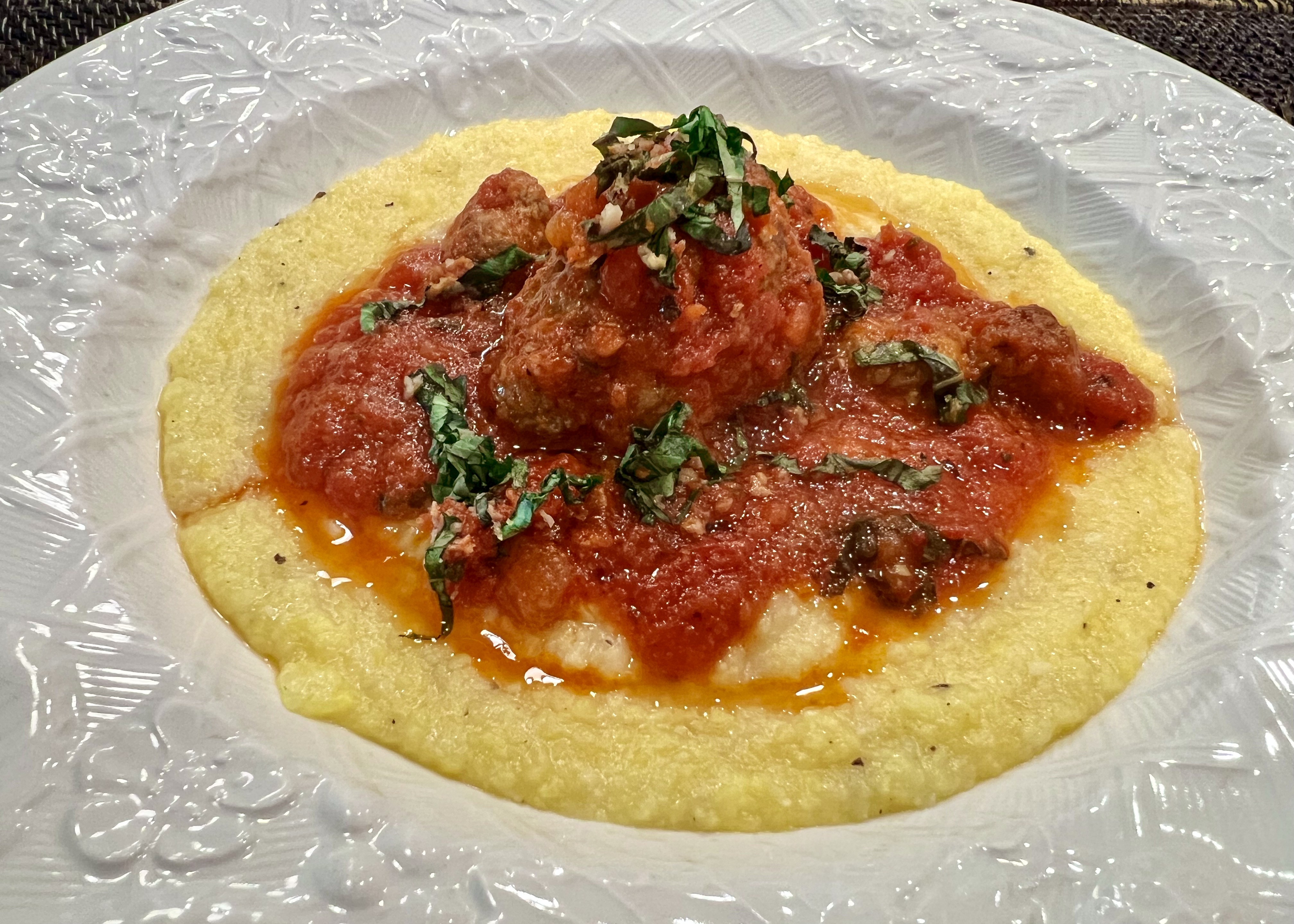 Italian-meatballs-and-creamy-polenta 