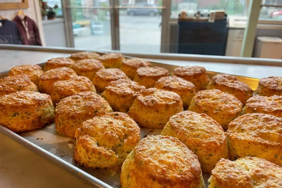 biscuits fresh out of the oven at tandem coffee + bakery